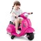 Plastic Licensed Kids Ride-On Motorcycle Vespa with LED Headlight and Horn Sound